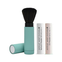 画像をギャラリービューアに読み込む, 【送料無料】UVパウダーケアセット (マルチパーフェクトブラシ ミント) / APPLE MINT SUGAR