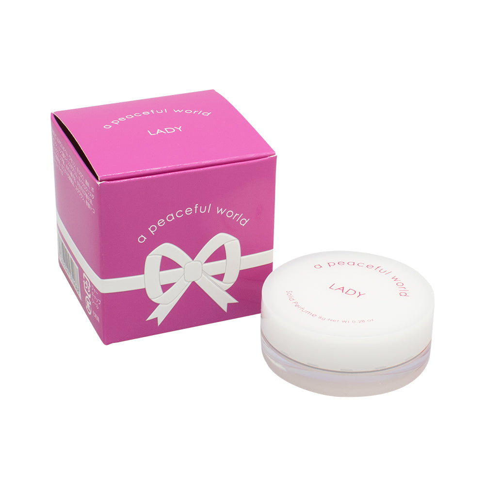 (OUTLET)【シュリンク剥がれ箱潰れ汚れ色あせ等の不良】a peaceful world LADY(練香水)_8g  50%OFF